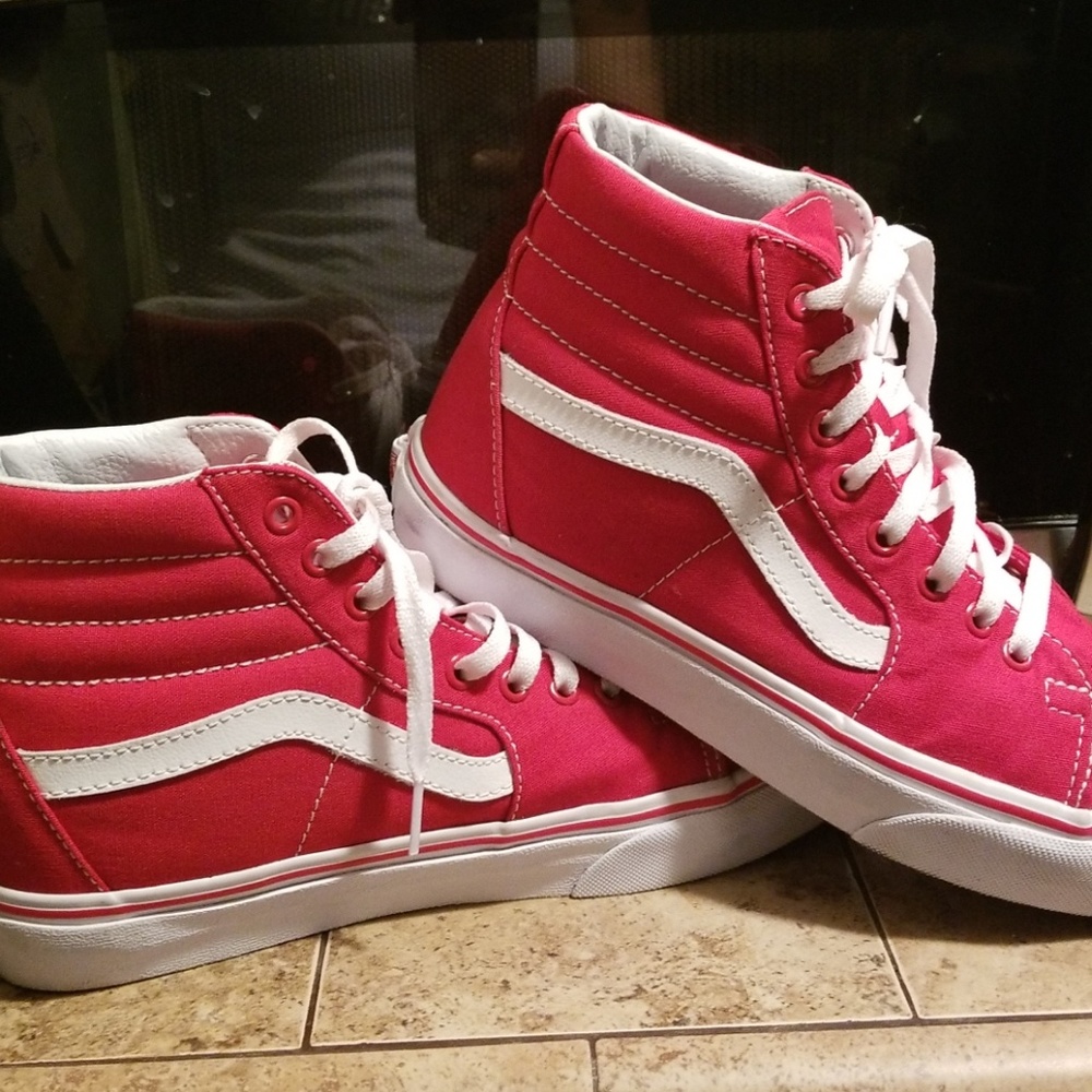 High Top Vans Women's size 9.5 Mens size 8
